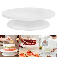 28cm wedding cake turntable stand diy cake rotary table rotating anti skid round cake table for kitchen baking cake decor tools