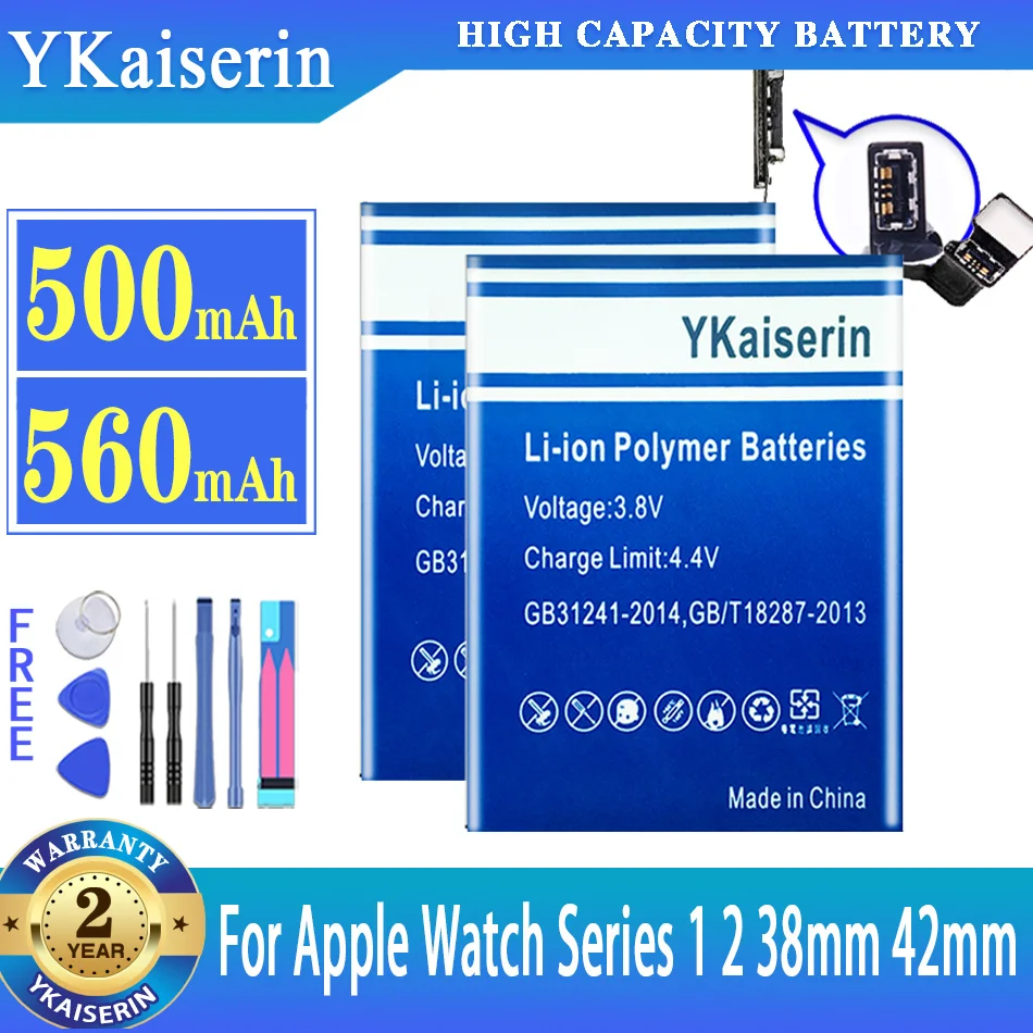 

YKaiserin Battery for Apple Watch Series 1 2 Series1 Series2 38mm 42mm Real Capacity Battery + Tracking Number