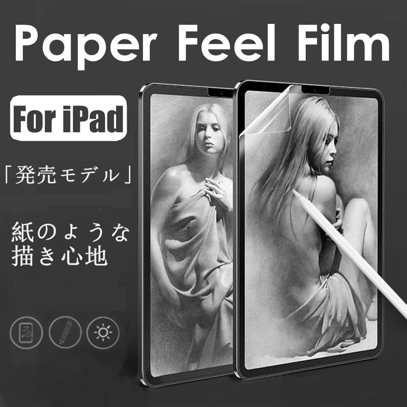 Matte Writing on Paper Screen Protector for Apple iPad Pro 11 12.9 iPad Air 4 5 2 3 Mini 6 7 2018 2020 2021 2022 Paper Feel Film