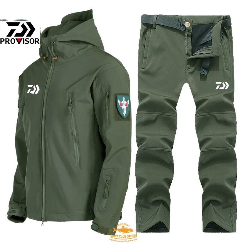 

2022 brand fishing clothing waterproof windproof warm men's outdoor charging sports Climbing Dawa fishing suits are on sale