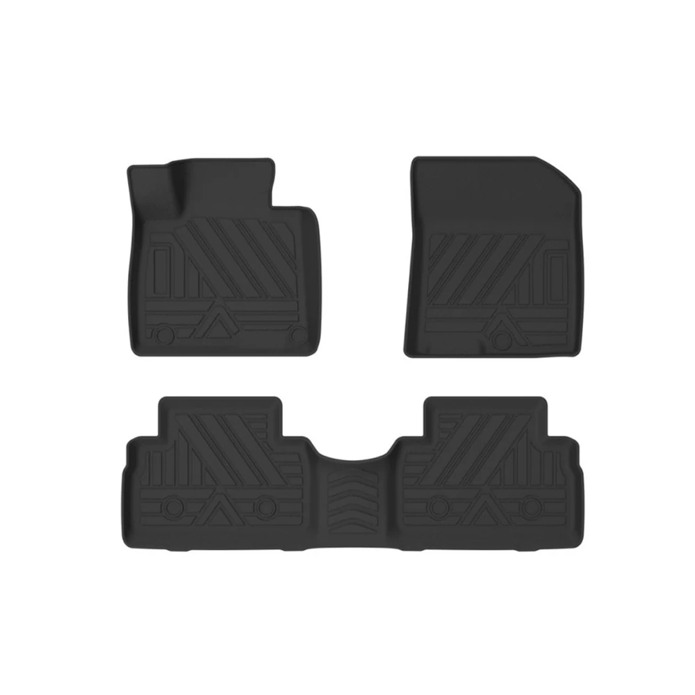 

Для Hyundai Santa Fe 2019-2020 полный комплект левого вождения нескользящий водонепроницаемый автомобильный напольный коврик экологичный 3D ТПЭ автом...