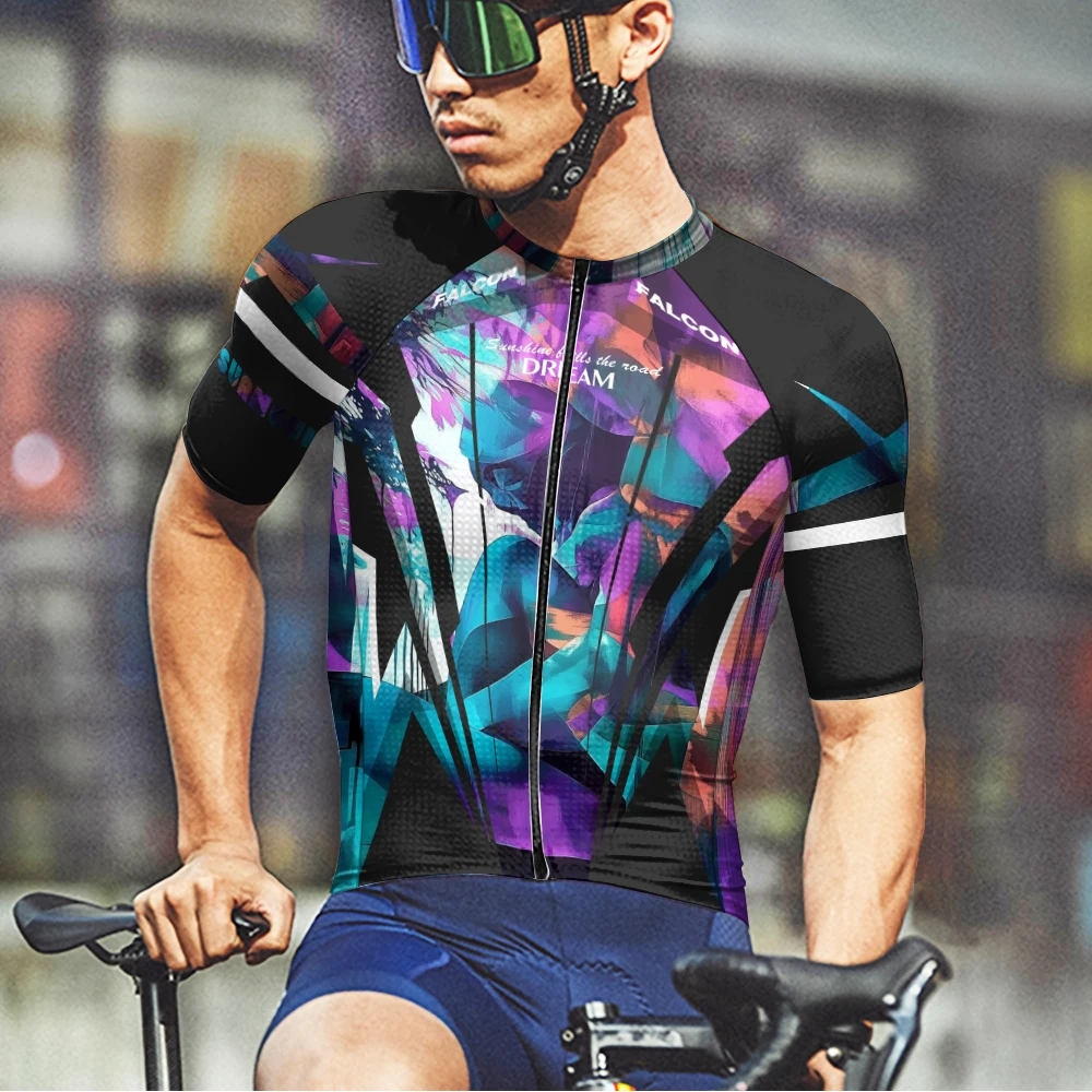 Цветной граффити тренд Велоспорт печать Apple сетка ткань быстросохнущая