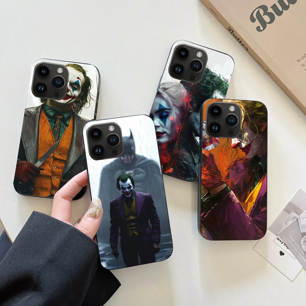 Черный силиконовый чехол WA-33 Joker-DC для Redmi 12 12S 13 13C Note 6 7 8 8T 9 9T 10 Pro Max