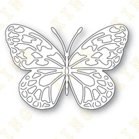 butterfly and background metal cutting die scrapbook embossed paper card album craft template stencils new for 2022 arrival