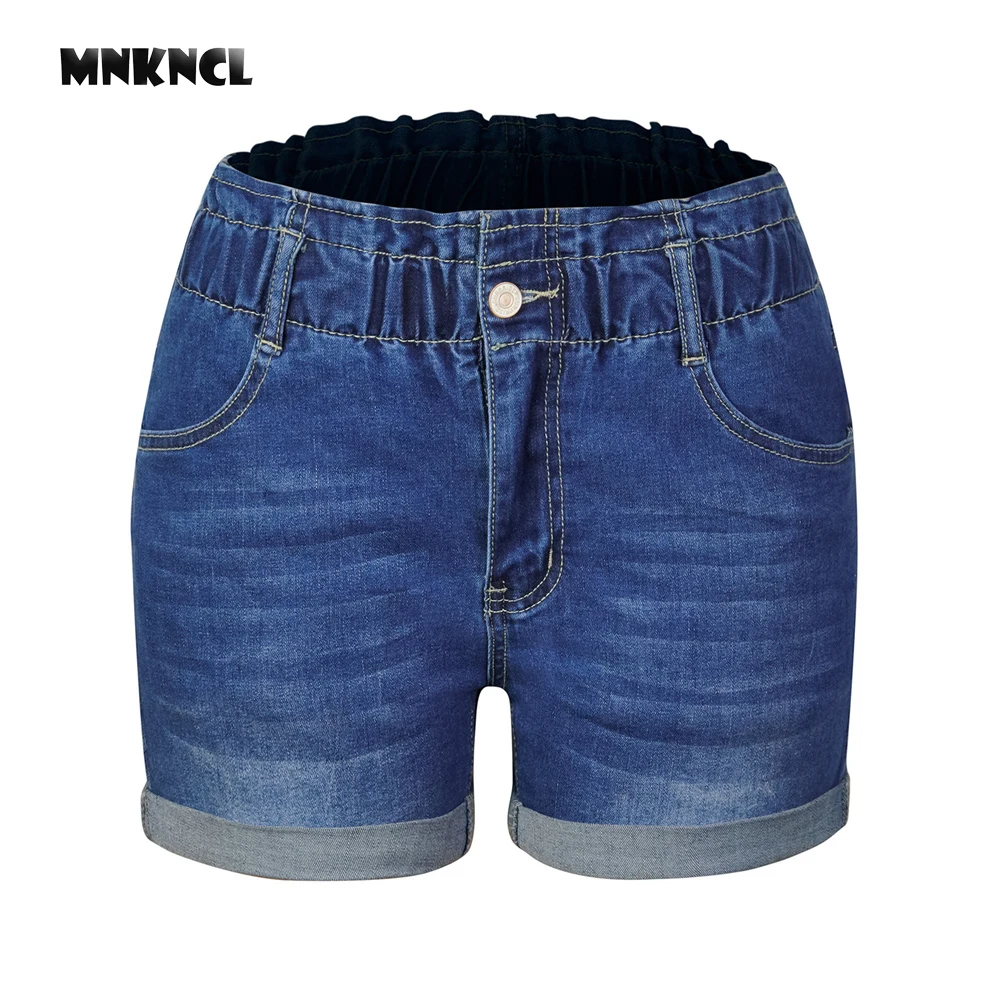 

2022 Summer New Hot Sale Fashion Slim Comfortable Elastic Elastic Waist Simple Casual Versatile Ladies Denim Shorts