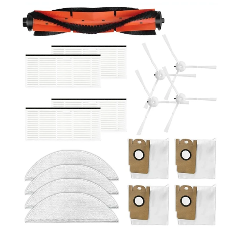 

Vacuum Cleaner Spare Parts Sweeper Parts Main Brush Side Brush Hepa Filter Mop Rag Dust Bag For Xiaomi Lydsto R1