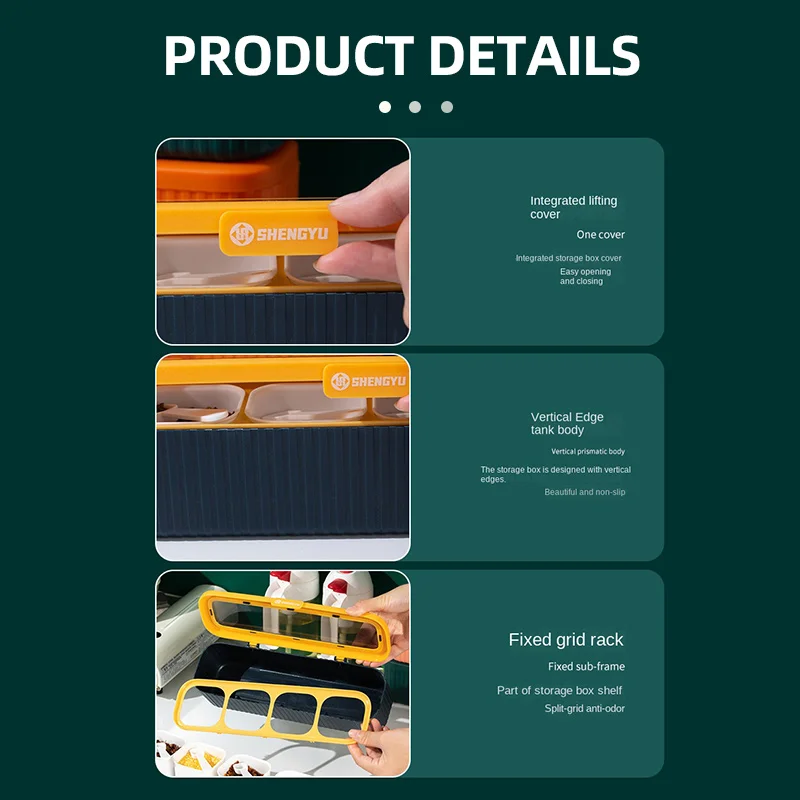 Коробка для приправ в скандинавском стиле 4 1 Набор уплотнений бытовая