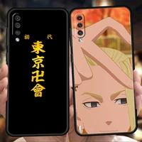 bandai tokyo revengers avengers phone case for samsung galaxy a12 a02 a03 a03s a52 a70 a50 a20 a10 a10s a40 4g silicon shell bag