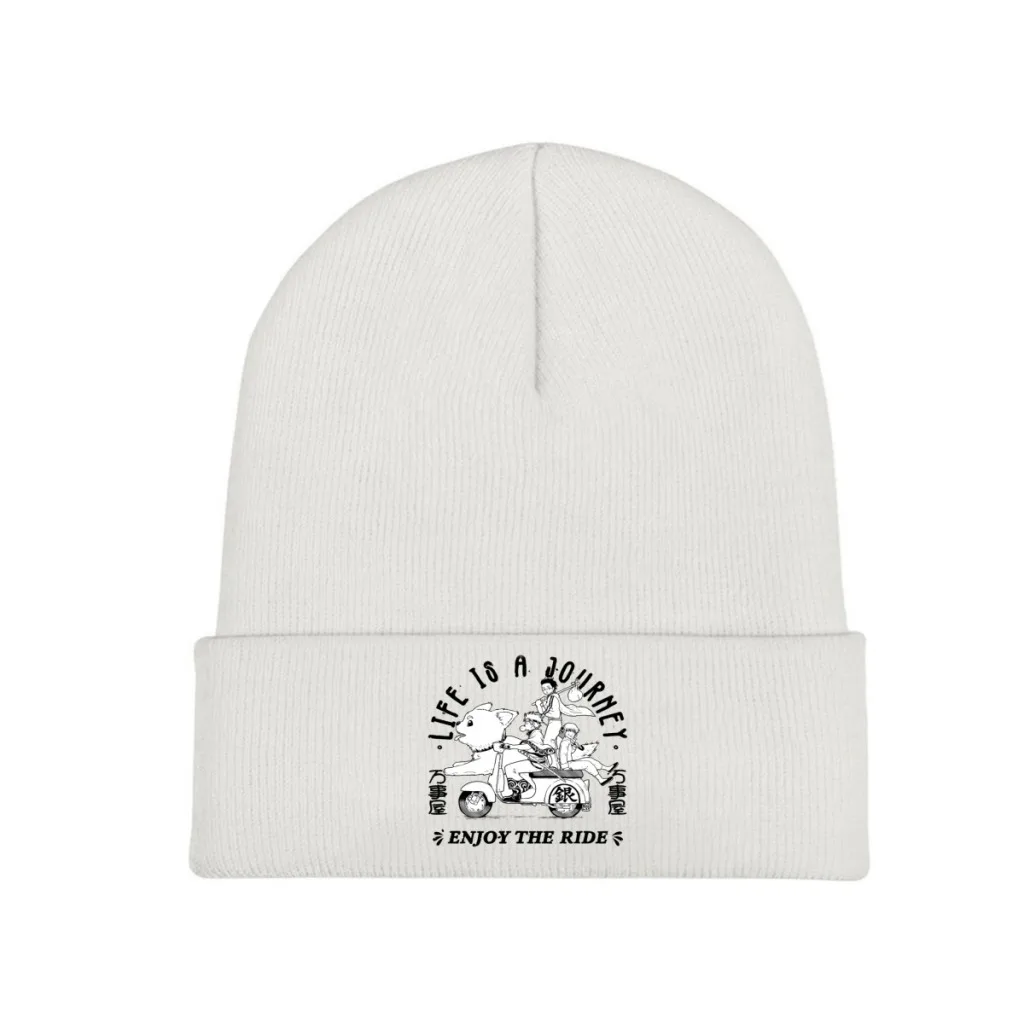 

Disfruta GINTAMA Funny Anime Knitting Knitted Hat Beanie Caps Skullies Beanies Ski Cap Soft Bonnet Hats Winter Warm