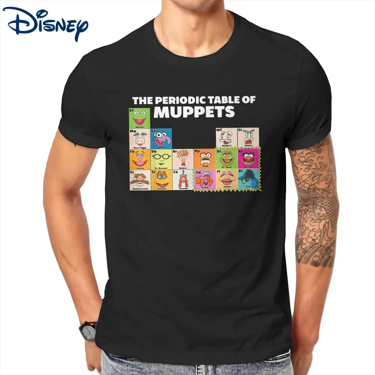 

Футболка мужская с круглым вырезом и надписью «The Muppets»