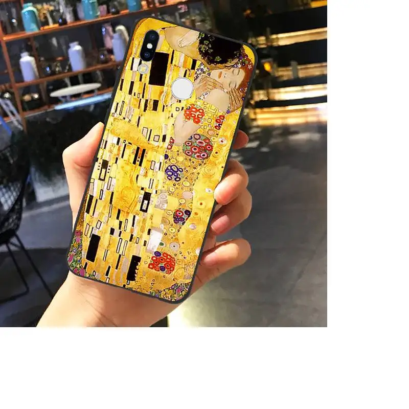

The Kiss Gustav Klimt Phone Case For Xiaomi Mi 11 10 A2 A2lite A1 9 9SE 8Lite 8explorer F1 Poco M3 X3 Pro Fundas Cove