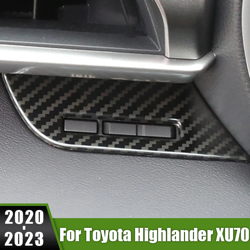 

For Toyota Highlander XU70 Kluger 2020 2021 2022 2023 Hybrid Stainless Car Trip Reset Odograph Frame Button Cover Trim Sticker