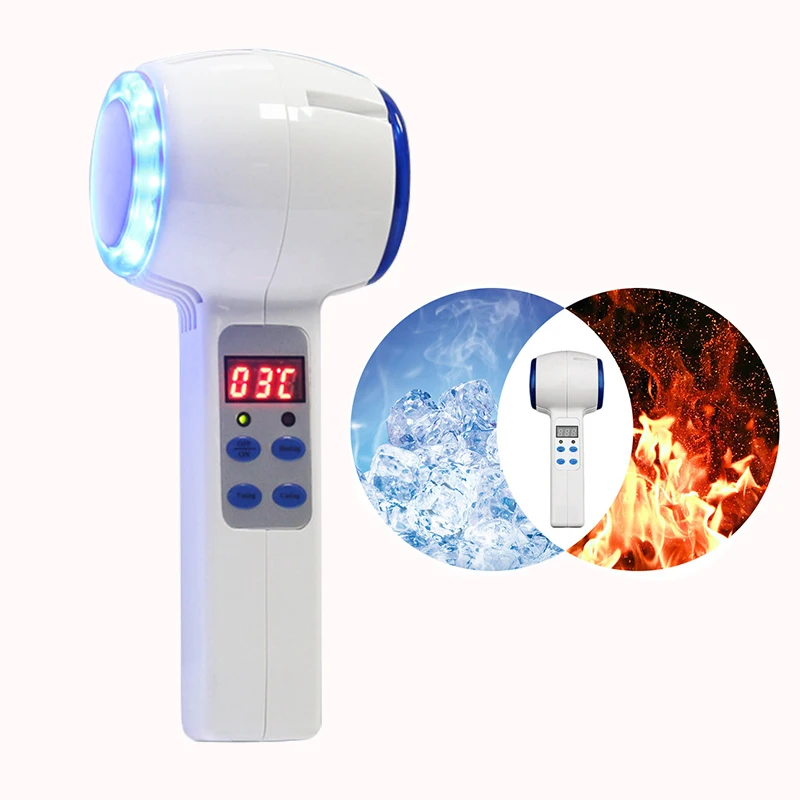 

Face Care Device Anti-aging Hot Cold Hammer Cryotherapy Blue Photon Acne Treatment Skin Beauty Massager Lifting Rejuvenation