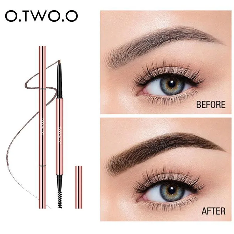 

Double Fine Headed Triangular Eyebrow Pencil Natural Durable Automatic Rotation Anti Perspiration Waterproof Anti Halo Cosmetics