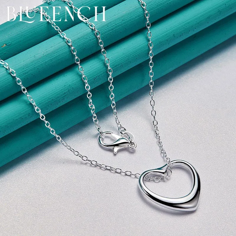 

Blueench 925 Sterling Silver Love Pendant Necklace Suitable For Lady Marriage Proposal Wedding Romantic Fashion Jewelry