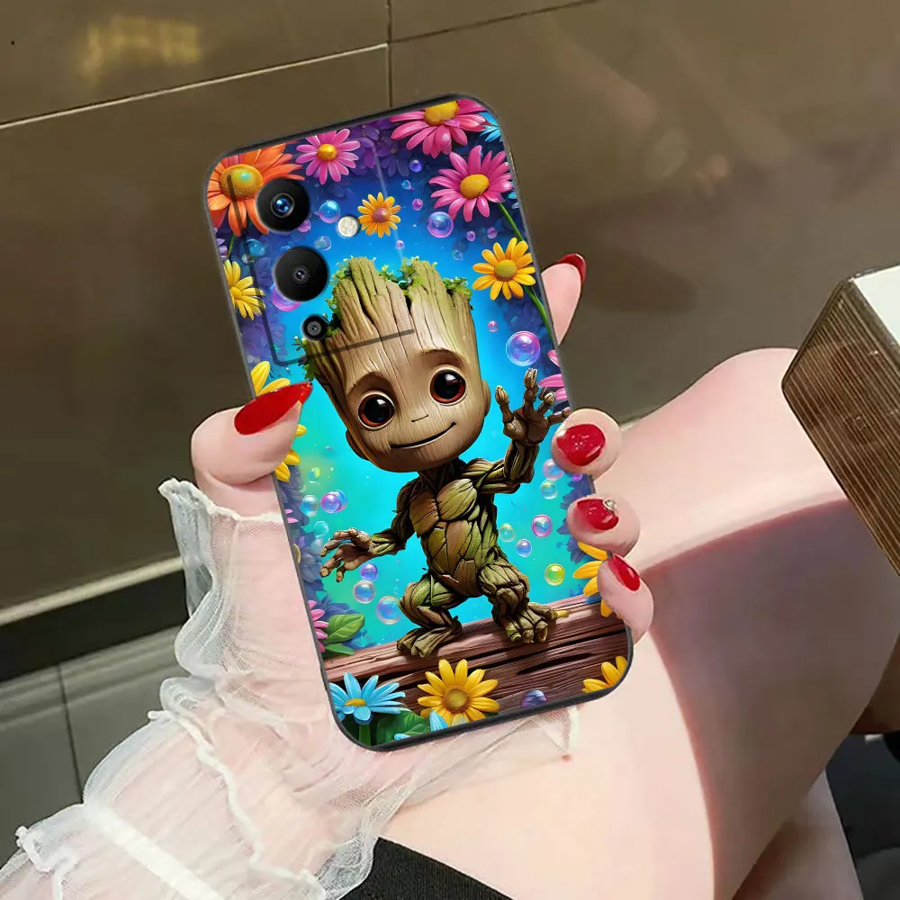 Чехол для телефона Marvel Cute Iam Groot Infinxi ПРИМЕЧАНИЕ 40 30 12 11 10 8I 87 TECNO POVA 2 4 5 6 GT 20 чехол Funda