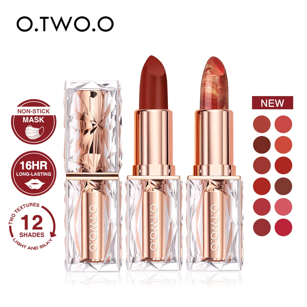 

O.TWO.O 12 шт., матовая водостойкая помада O.TW O.O, 12 цветов