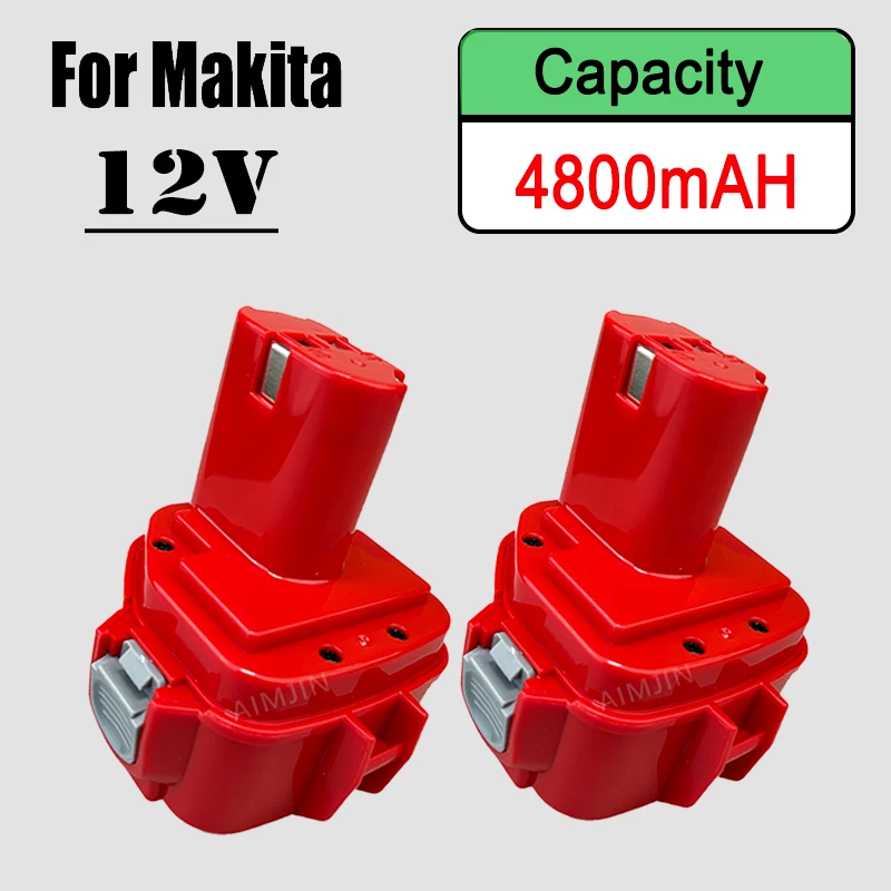 Сменный аккумулятор 12 В 4 8 Ач для Makita 4800 мАч Ni-MH 1220 1222 1202 1233 1234 1235 192696 -2 194138 -9 1050D 4013D