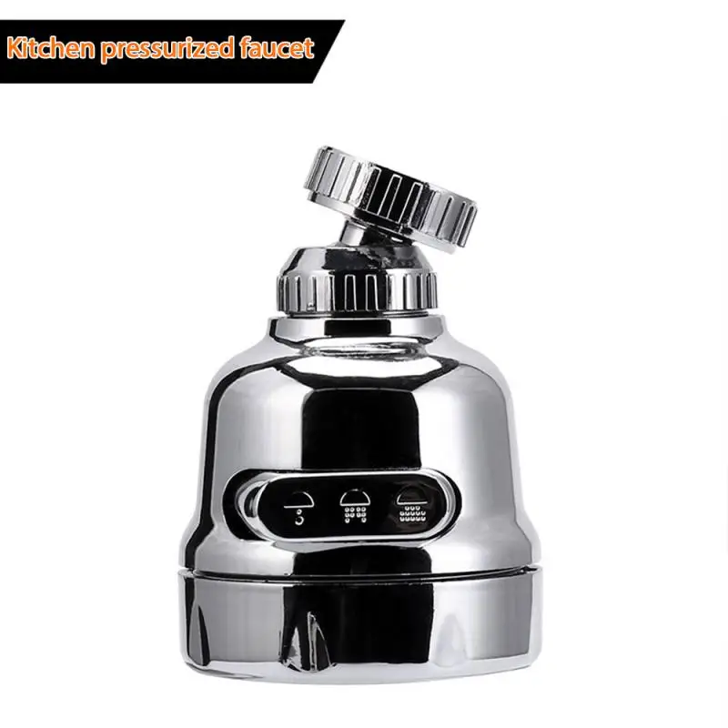 

360° Rotatable Faucet Sprayer Head Anti Splash Tap Booster Shower Water-saving Sprayer Nozzle Devices Garden Kitchen Tool