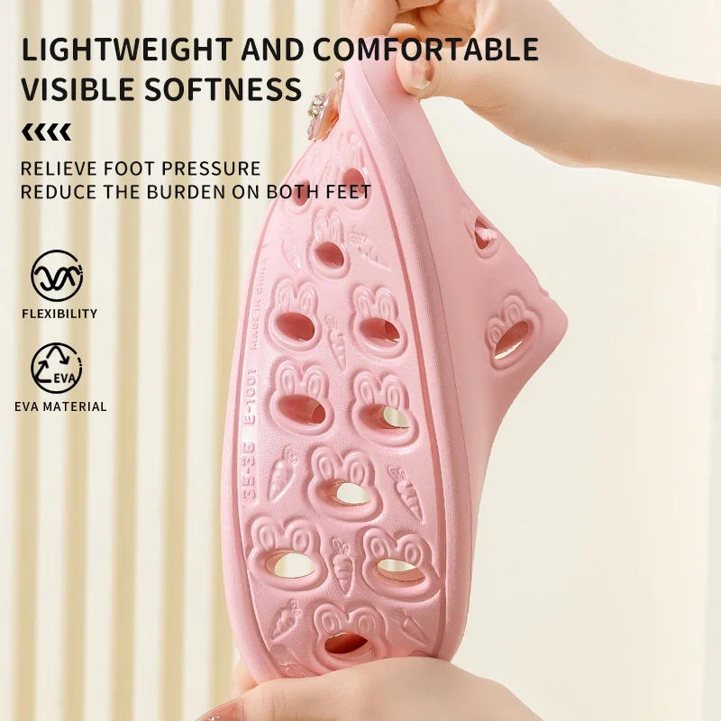 Женские сандалии для ванной летние Нескользящие дома и улицы 2024