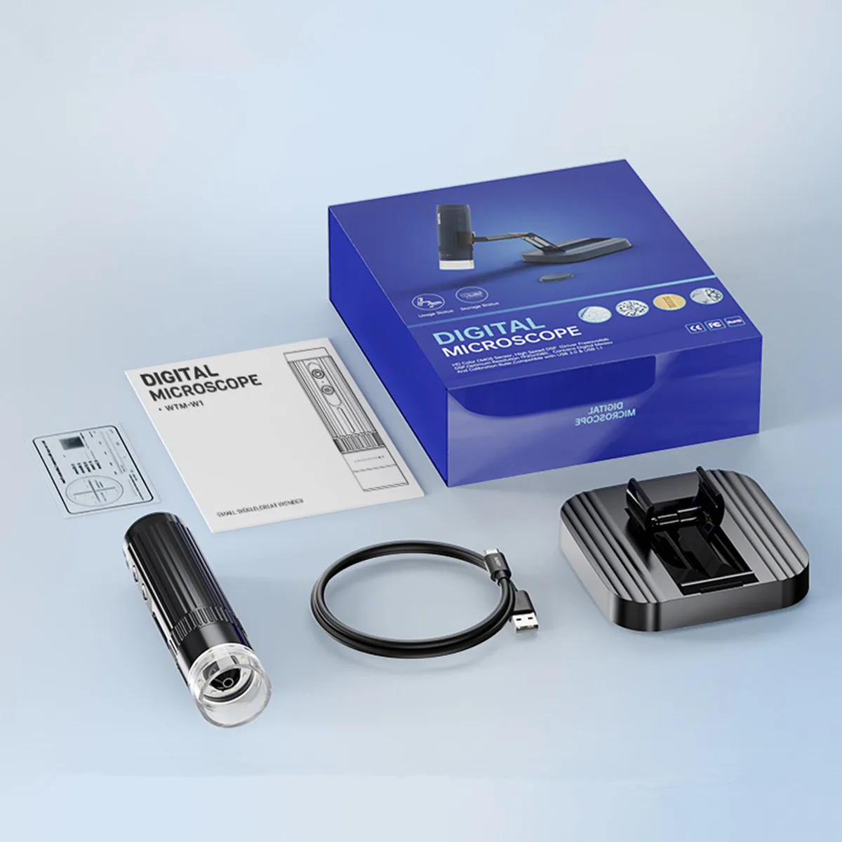 2MP 1080P 50-1000X Zoom 3in1 USB/WIFI цифровой микроскоп CMOS бороскоп лупа ручной эндоскоп осмотр