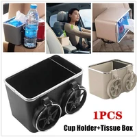car cup holder tissue organizer box multifunctional auto seat gap storage box pockets tissue box home organizer