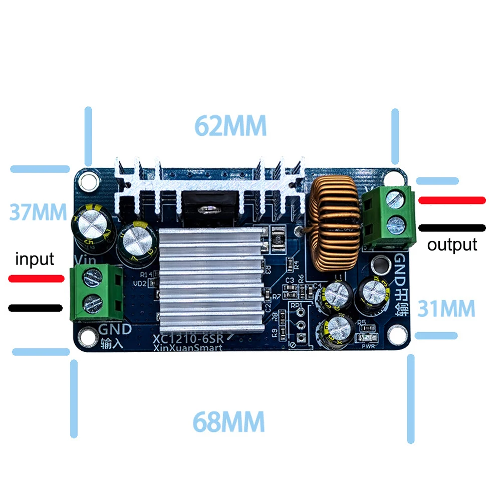 DC-DC преобразователь модуль источника питания 9-100 в широкий вход напряжения 5 В 12 24