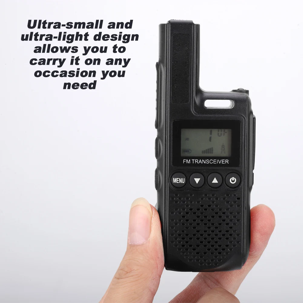 Портативная портативная УВЧ-рация для бизнеса двухсторонняя рация (черная) |