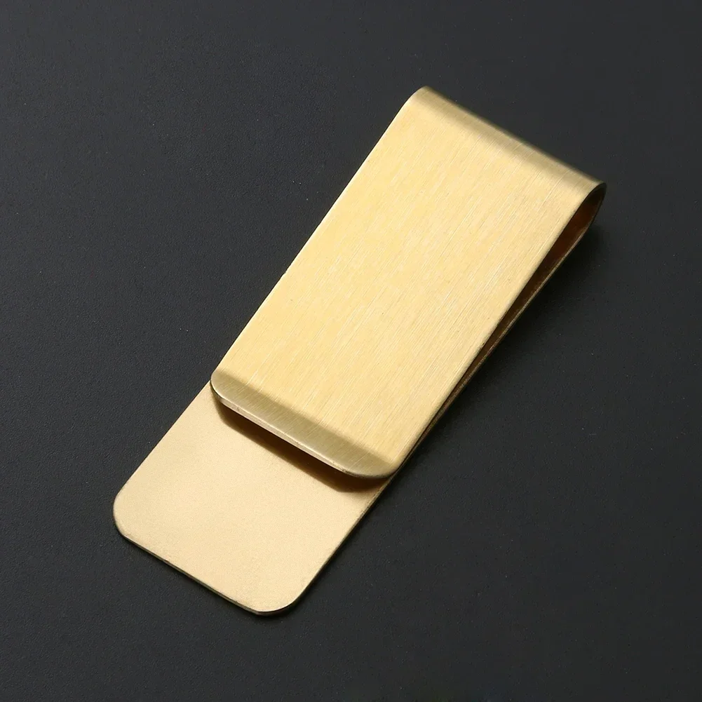 

Card For 1.5mm Cash Solid Vintage Wallet Metal Purse Credit Money Mini Folder Brass Thickness Holder Men Bill Clamp Male Clip