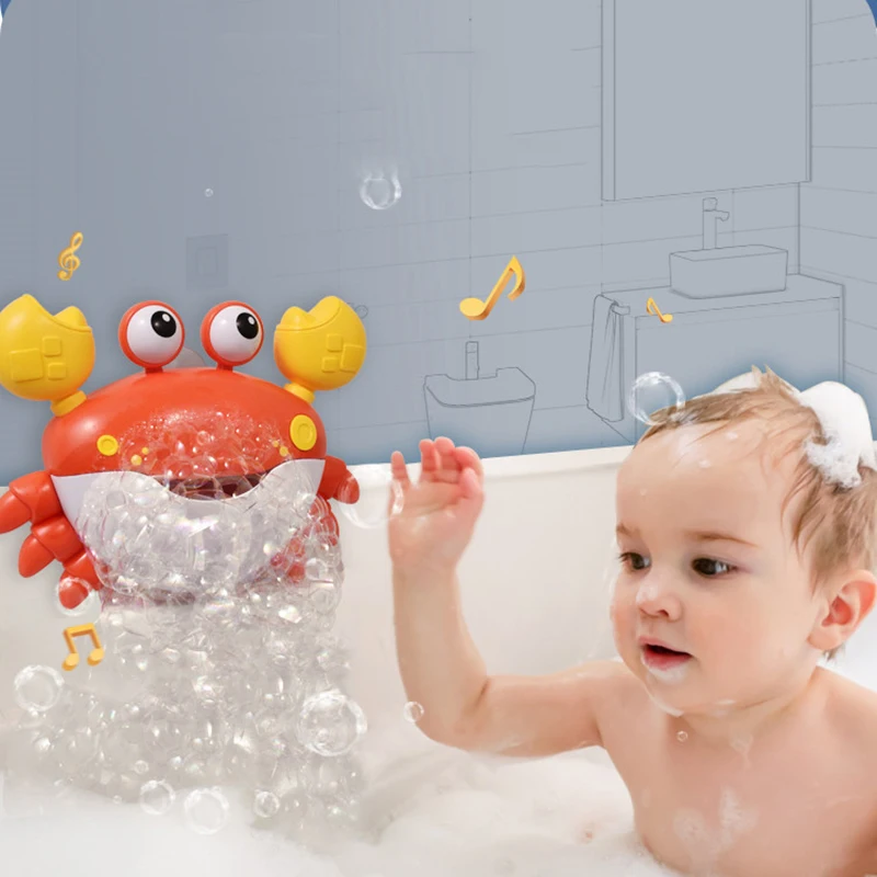 Игрушка для ванны в форме краба электрическая музыкальная игрушка-пульверизатор