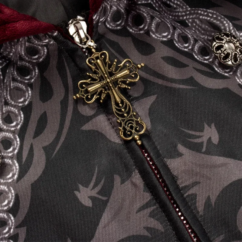 Новый смокинг на Хэллоуин в Европе и США средневековый ретро-панк мужское пальто