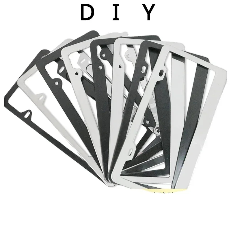 Рамка номерного знака из алюминиевого сплава на заказ с изображением сделай сам