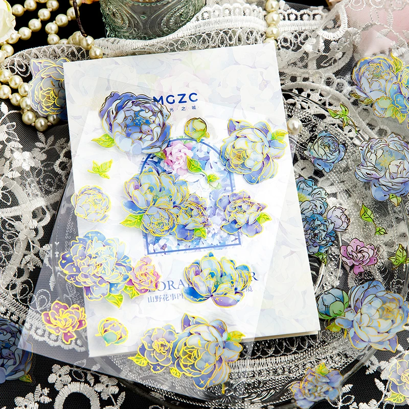 Рисунок 6 - наклейки-Коллажи с цветами