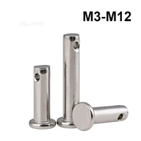 flat shaft head with cylindrical hole pin 304 stainless steel positioning pins m3 m4 m5 m6 m8 m10 m12