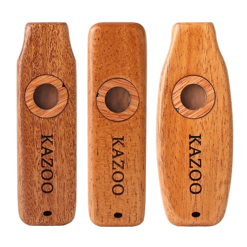 

Kazoo Mahogany Kazoo Flute Membranes Guitar Ukulele Accompaniment Harmonicon Diaphragm Mouth Music Wind Instrument