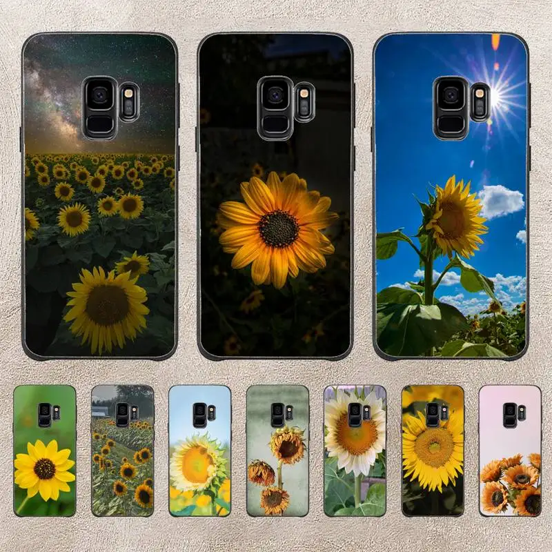 

Clear Sunflower Phone Case For Samsung Note 8 9 10 20 Case For Note10Pro 10lite 20ultra M20 M31 Funda Case