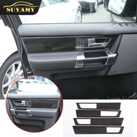 for land rover discovery 4 lr4 2010 2016 accessories door inner handle panel decorate auto interior trim stickers blacksilver
