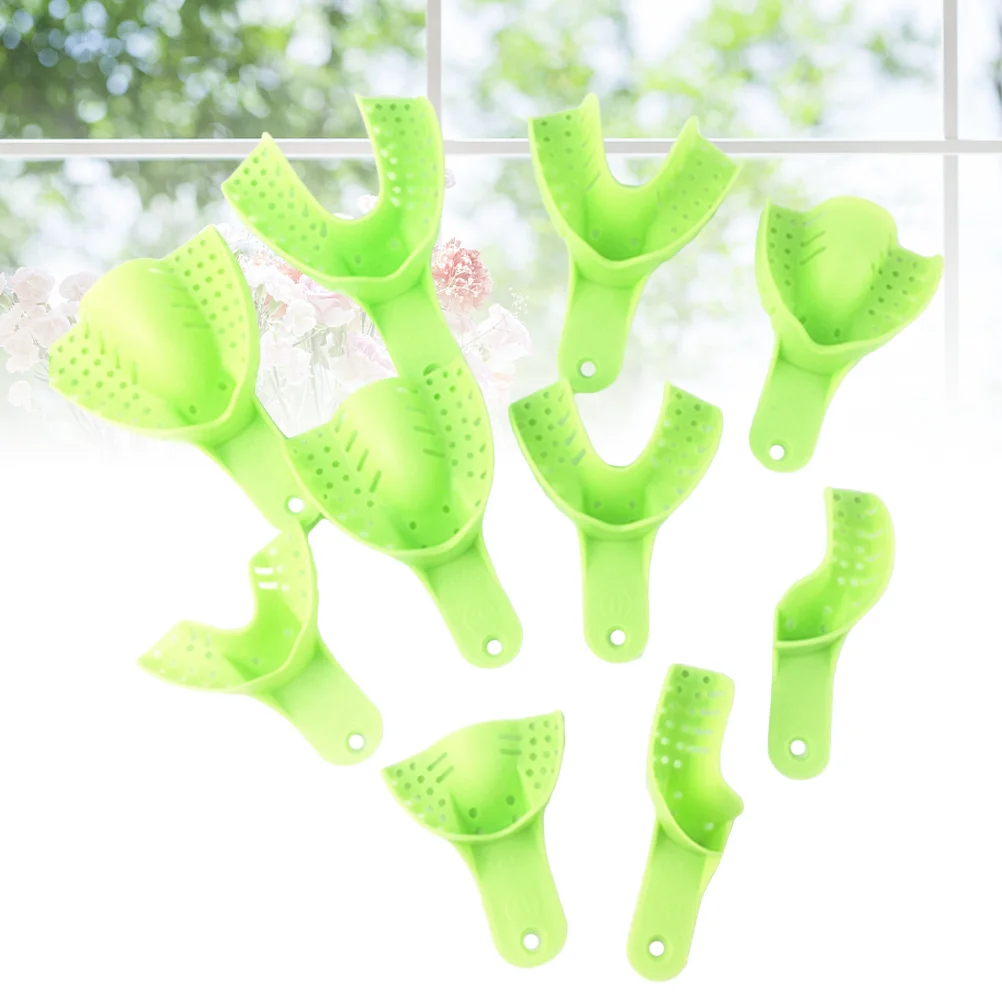 

10pcs Trays Disposable Colorful Safe One-off Materials Oral Trays Foam Tray Dentistry Tray for Men Elderly Women