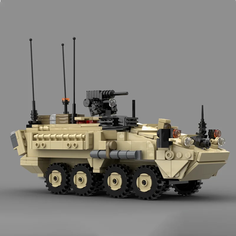 Фото Moc Building Bricks Военная модель M1126 StrykerTank Технология Модульные блоки Праздничные подарки Игрушки для детей DIY Наборы для сборки №3