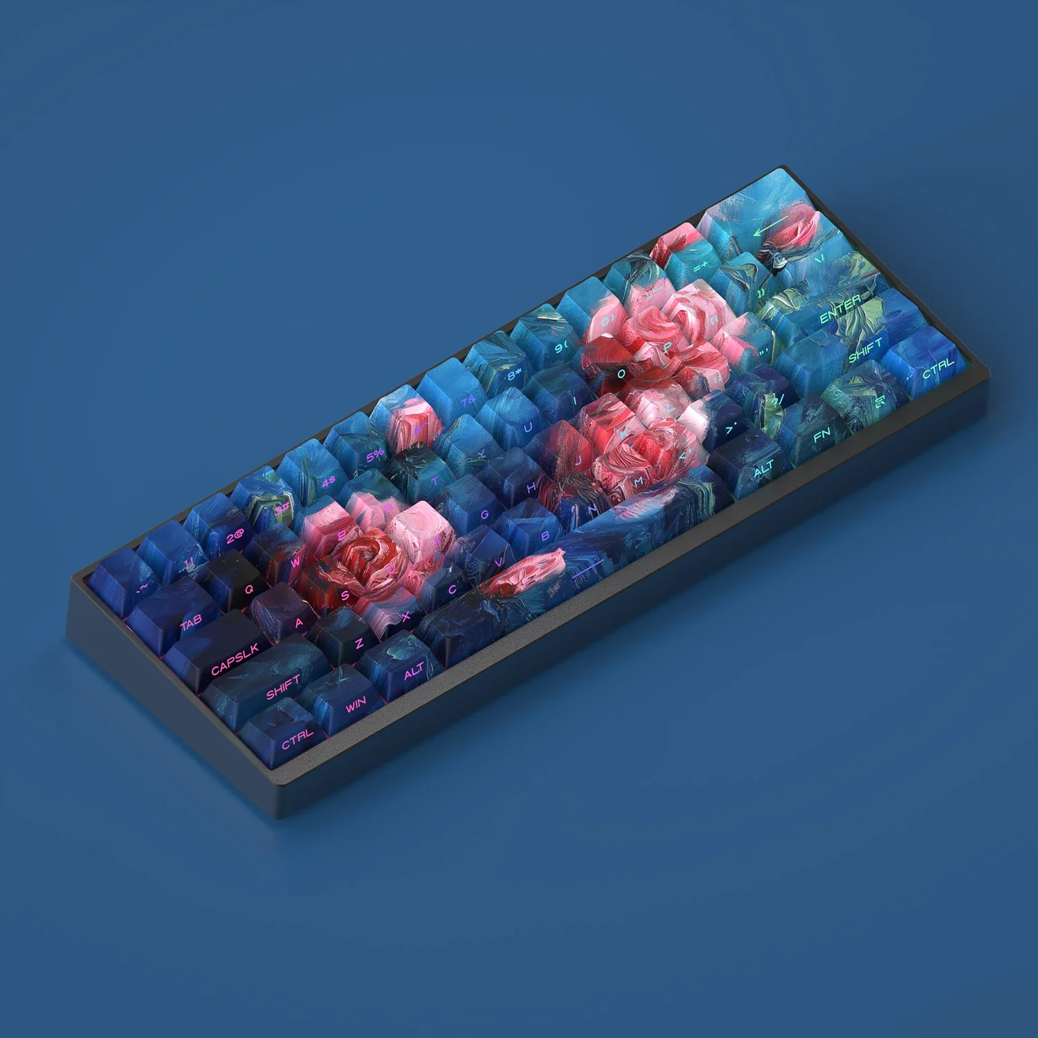 Wenshao Rose Elegy тема Вишневый профиль PBT 130 клавиши Сублимация для ATK VGN Hi75 Hi8 Lucky65 V2