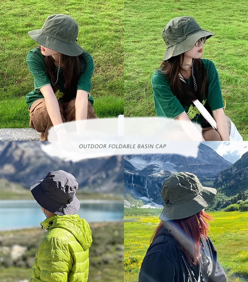 

Waterproof Fisherman Hat Women Summer Sun Anti-UV Protection Camping Hiking Mountaineering Caps Men's Panama Bucket Outdoor Hat