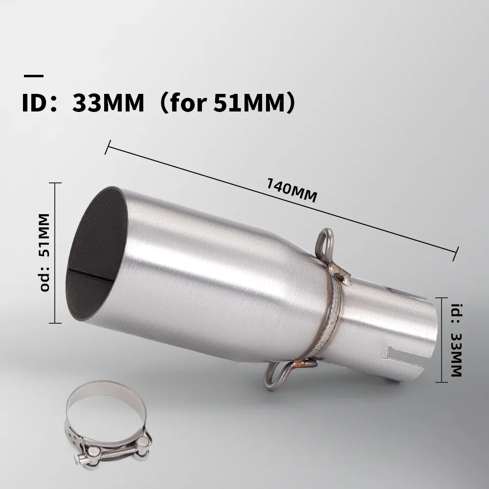 

Модификация мотоцикла, выхлопная труба, средняя секция 28, 30, 32, 35 мм, адаптер, 51 мм, выхлопная секция, неразрушающая установка