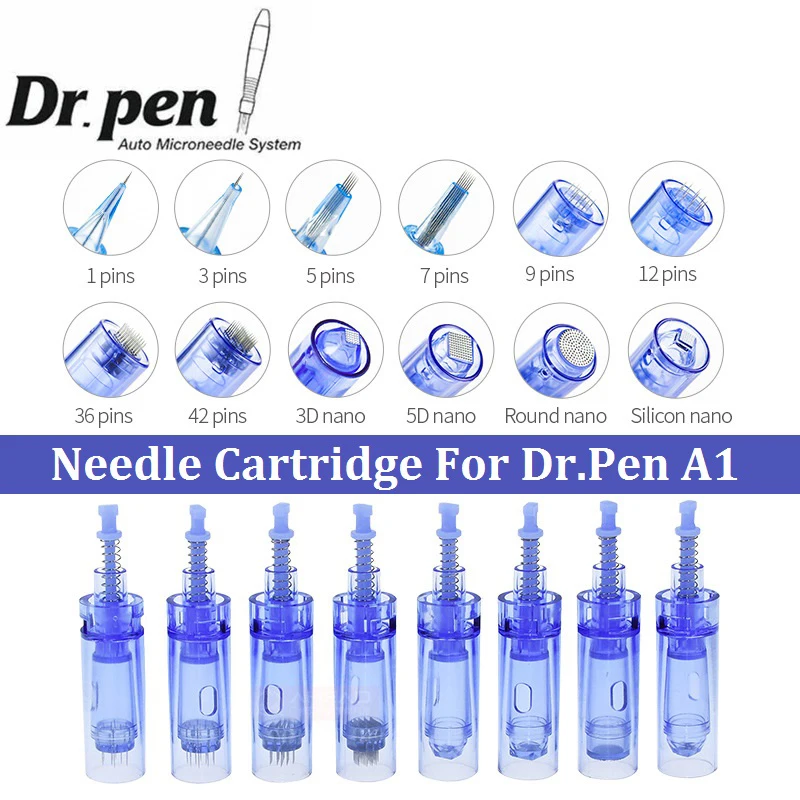 

10/20/50pcs Electric Derma Pen Needle 9/ 12/ 24/ 36/ 42/ Nano Pin Tattoo Micro Needles Cartridges Bayonet For Dr.pen Ultima A1