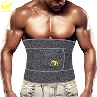 lazawg men waist trainer belts sauna slimming body shapers girdle neoprene workout sweat belly trimmer corset for weight loss