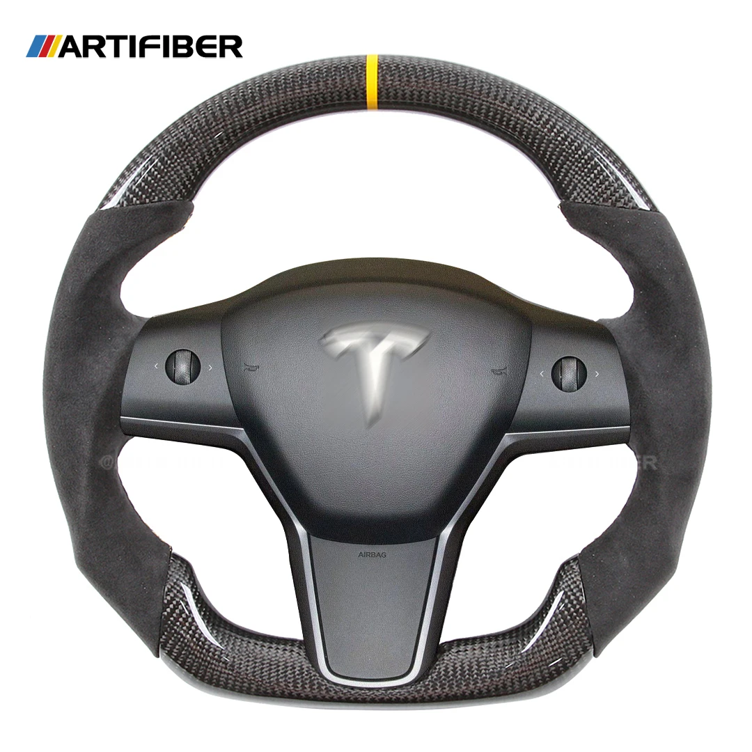

100% Genuine Carbon Fiber Steering Wheel for Tesla Model Y