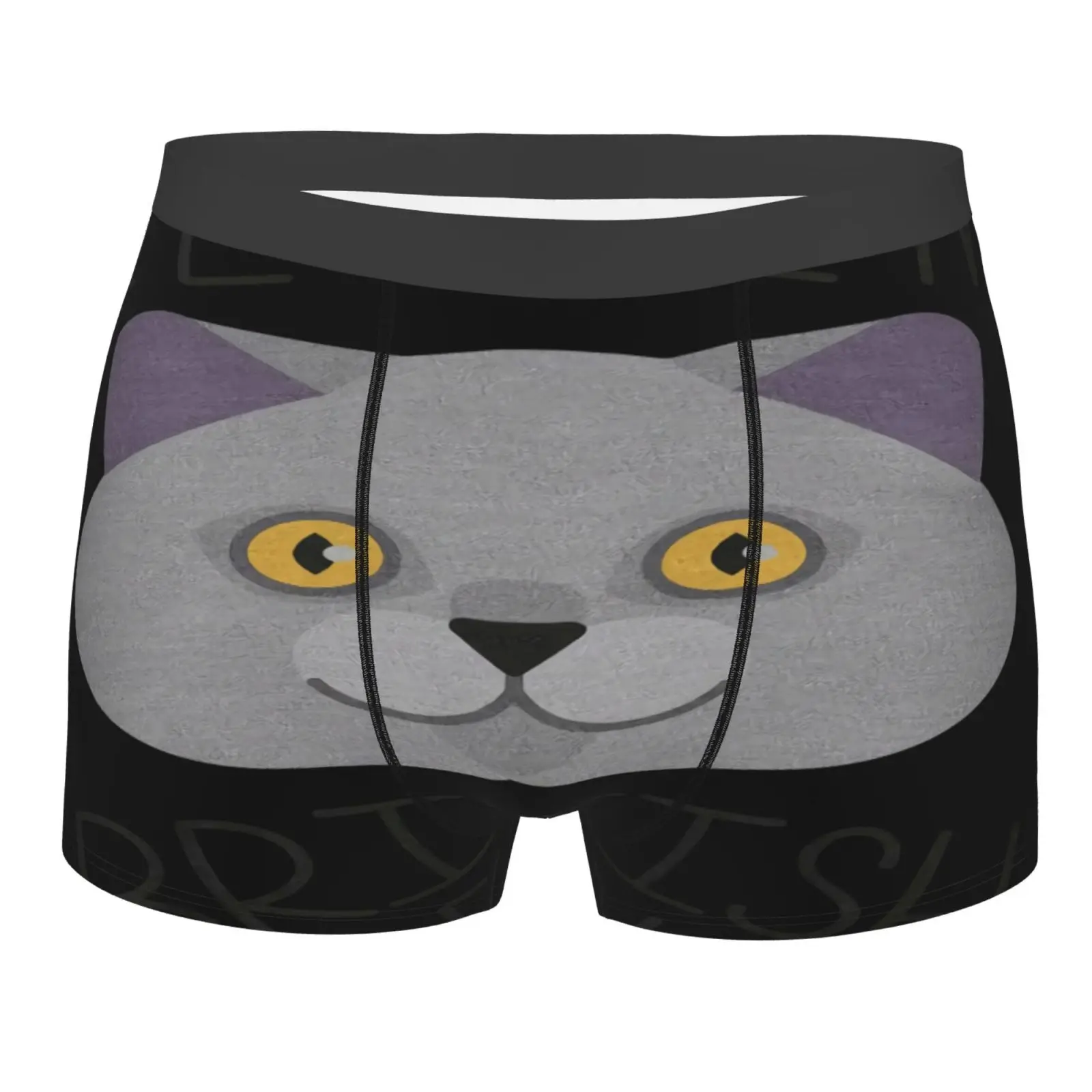 

I Love My British Shorthair Cat Men's Panties Boxer Moldeador Hombre Ball Pouch Long Sexy Men's Briefs Polyester For Men Anime