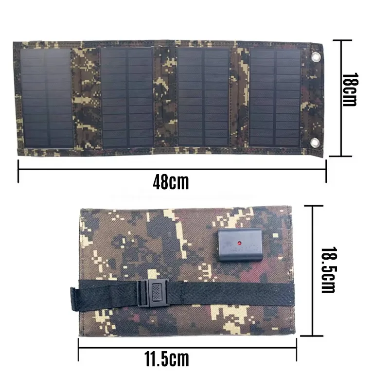 Портативная складная солнечная панель 10 Вт с USB-зарядкой, монокристаллический кремний, порт DC, водонепроницаемая, для кемпинга, Handybrite Solar Panel (art.: 3920d9a57bf64) - 3920d9a57bf64