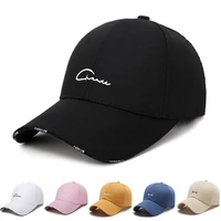 womens fashion letter kpop embroidery baseball cap for men summer black white sports snapback cap sun travel casual trucker hat