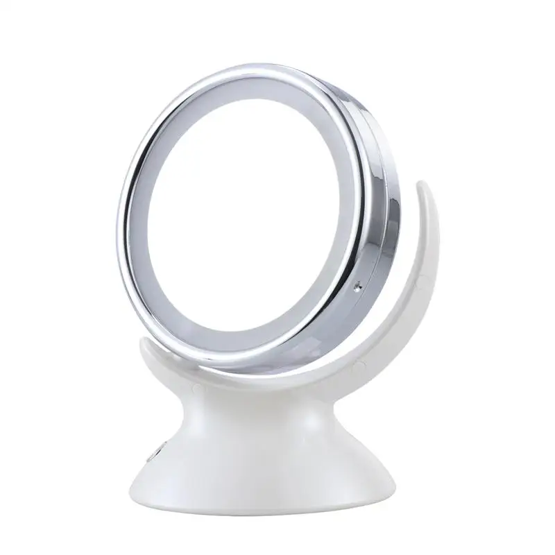 

1pc Makeup Mirror Double-sided LED Desktop Rotatable Cosmetic Mirror Vanity Mirror for Bedroom
