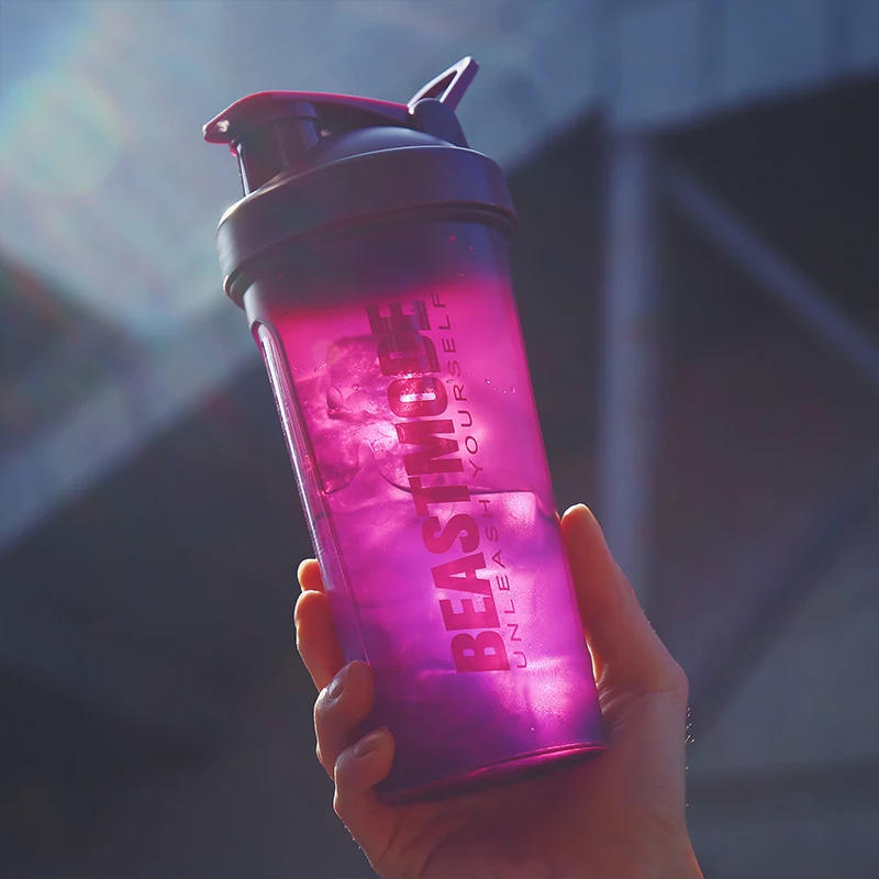 Бутылка-шейкер спортивная для воды дорожная портативная велосипедная бутылка